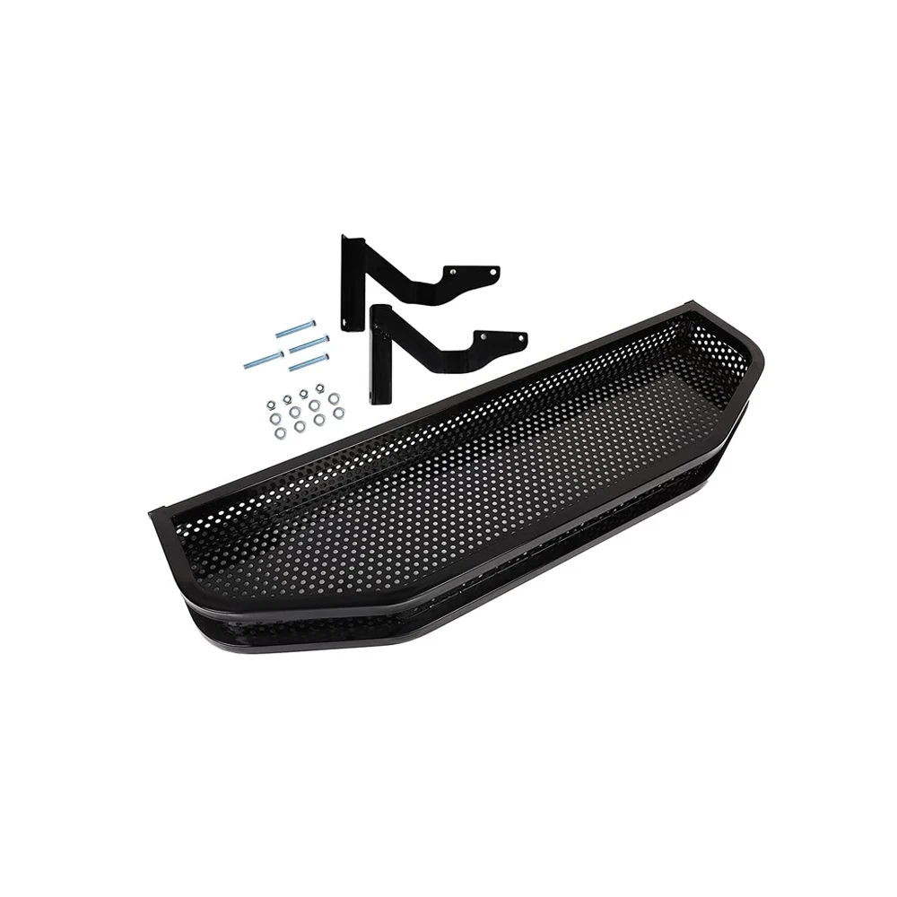 Front Clays Steel Basket for EZGO RXV Golf Carts W/Mounting Brackets, Additional Storage for Golf Carts