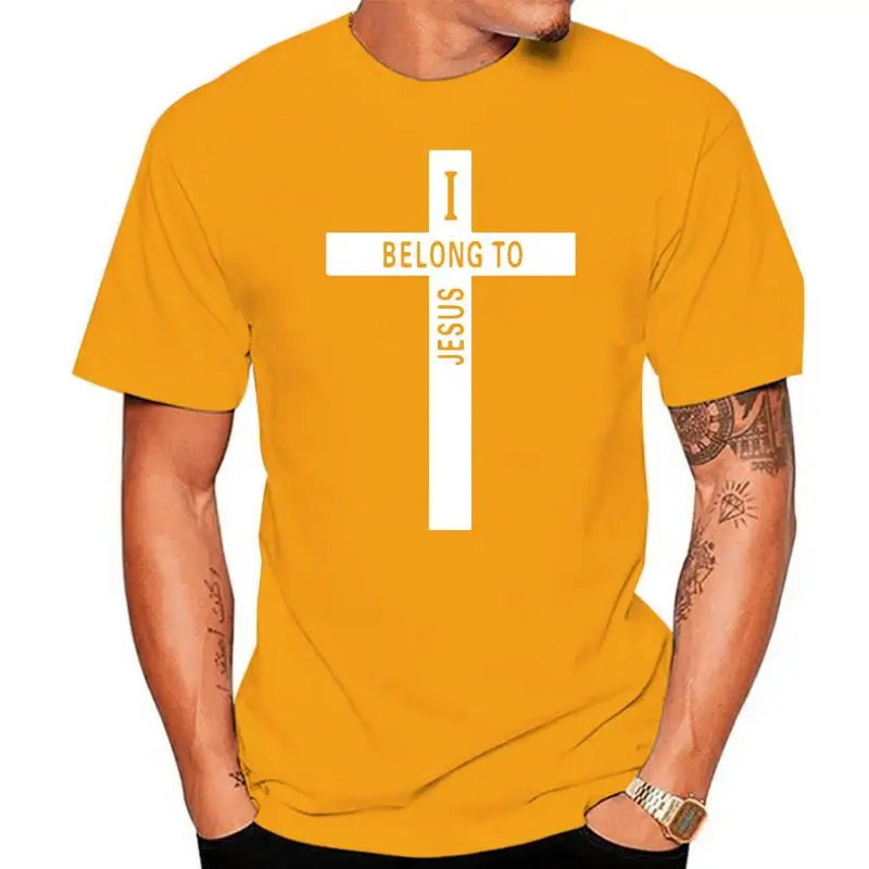 Enzgzl 2024 neue sommer t shirt herren 100% baumwolle t-shirts m?nnlichen kreuz druck jesus t kurzarm höhe qualit? t junge