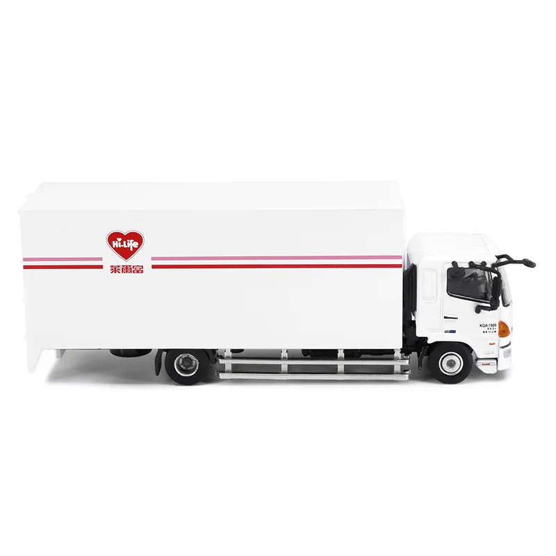 Tiny 1:76 Hi-no 500 Box Lorry NO.8 Alloy Simulation Model Car