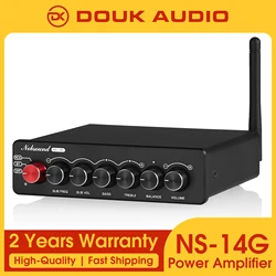 Douk Audio NS-14G Bluetooth HiFi 2.1 Channel Power Amplifier TPA3116 Stereo Digital Subwoofer Audio Amp 50W*2 + 100W