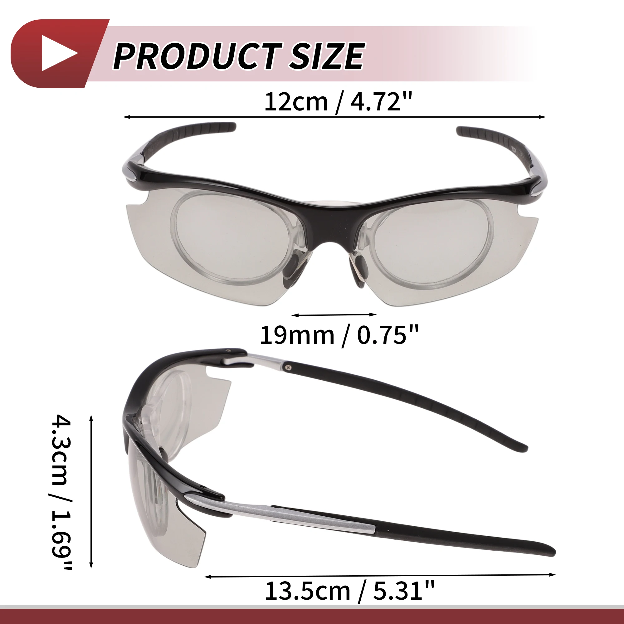 X Autohaux Óculos de equitação para motocicleta Tri-acetel Celulose PC UV400 Óculos de ciclismo Lente cinza claro Moldura cinza preto
