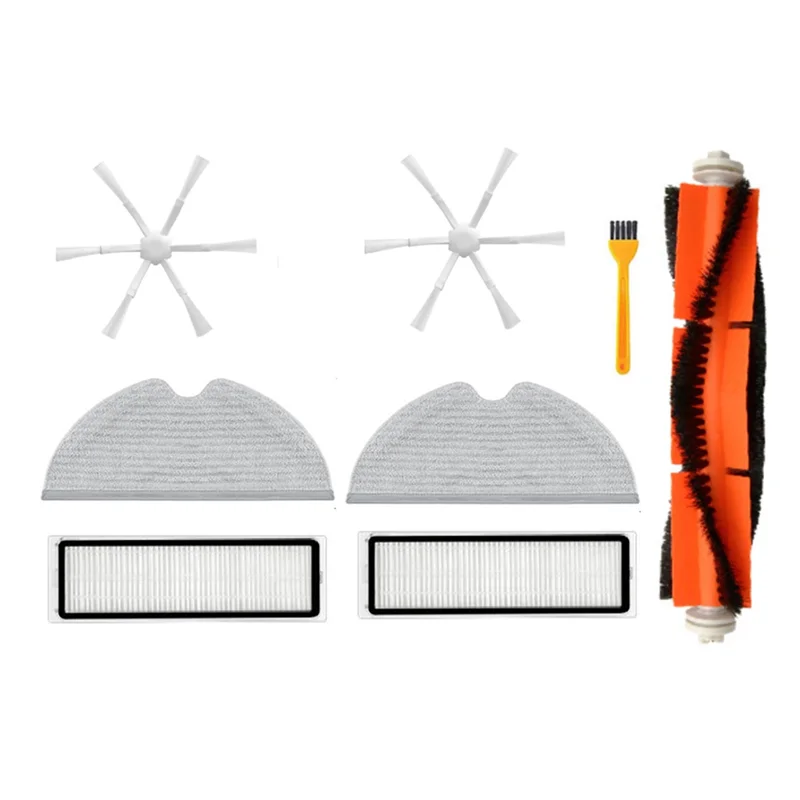 8 sztuk akcesoria zamienne do Xiaomi Mi Vacuum Mop 2 STYTJ03ZHM odkurzacz robot główna szczotka boczna filtr ściereczka do mopa