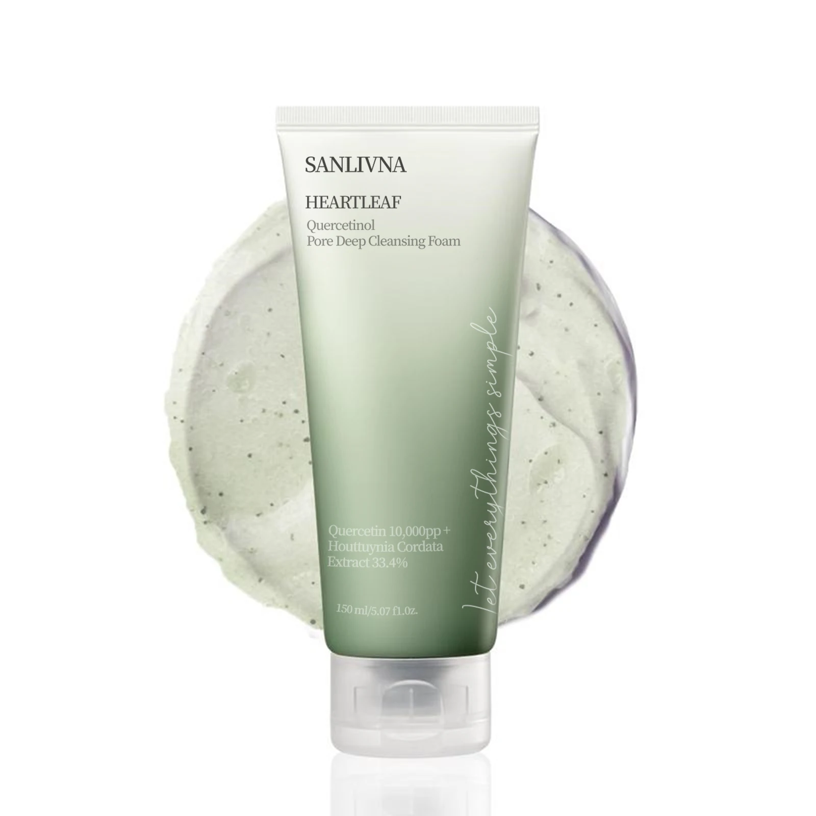 Heartleaf Quercetin Pore Deep Cleansing Foam, Cleanser, Double Cleansing, BHA, Hyaluronic Acid Skincare