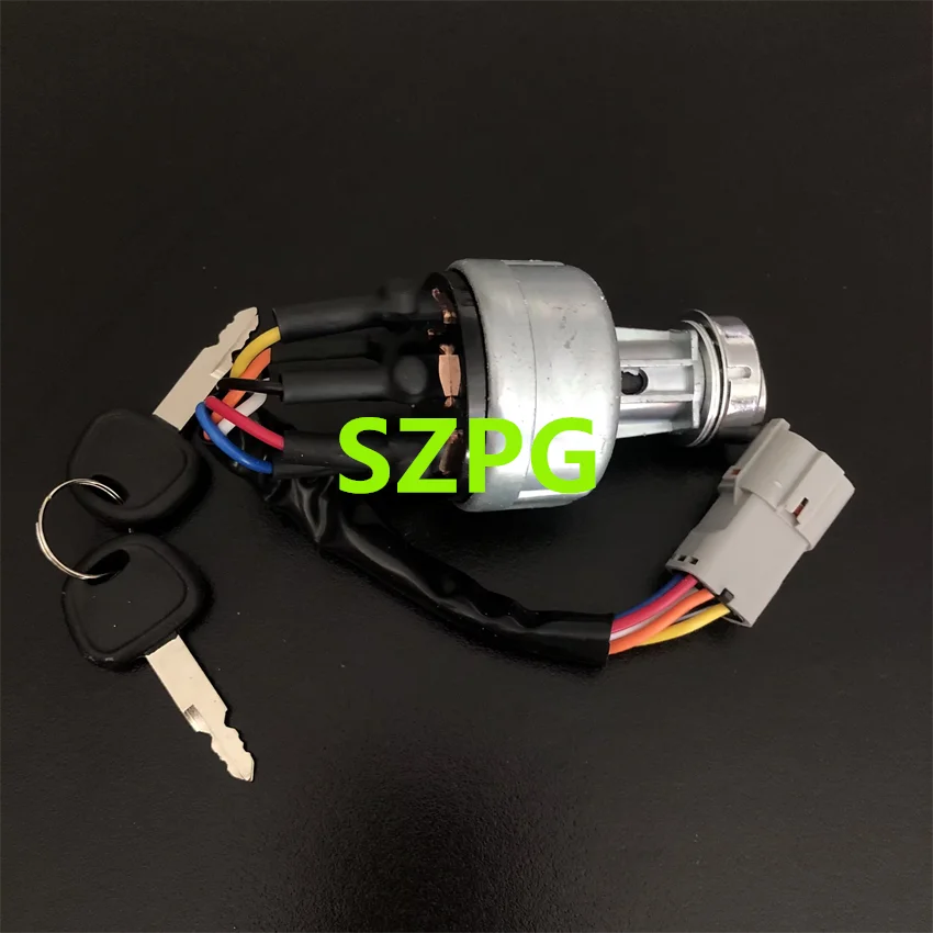 21N4-10400 For Hyundai R Sany SY 55 60 80 150 200 215 225-5-7-9 ignition switch start switch electric door lock Excavator Parts