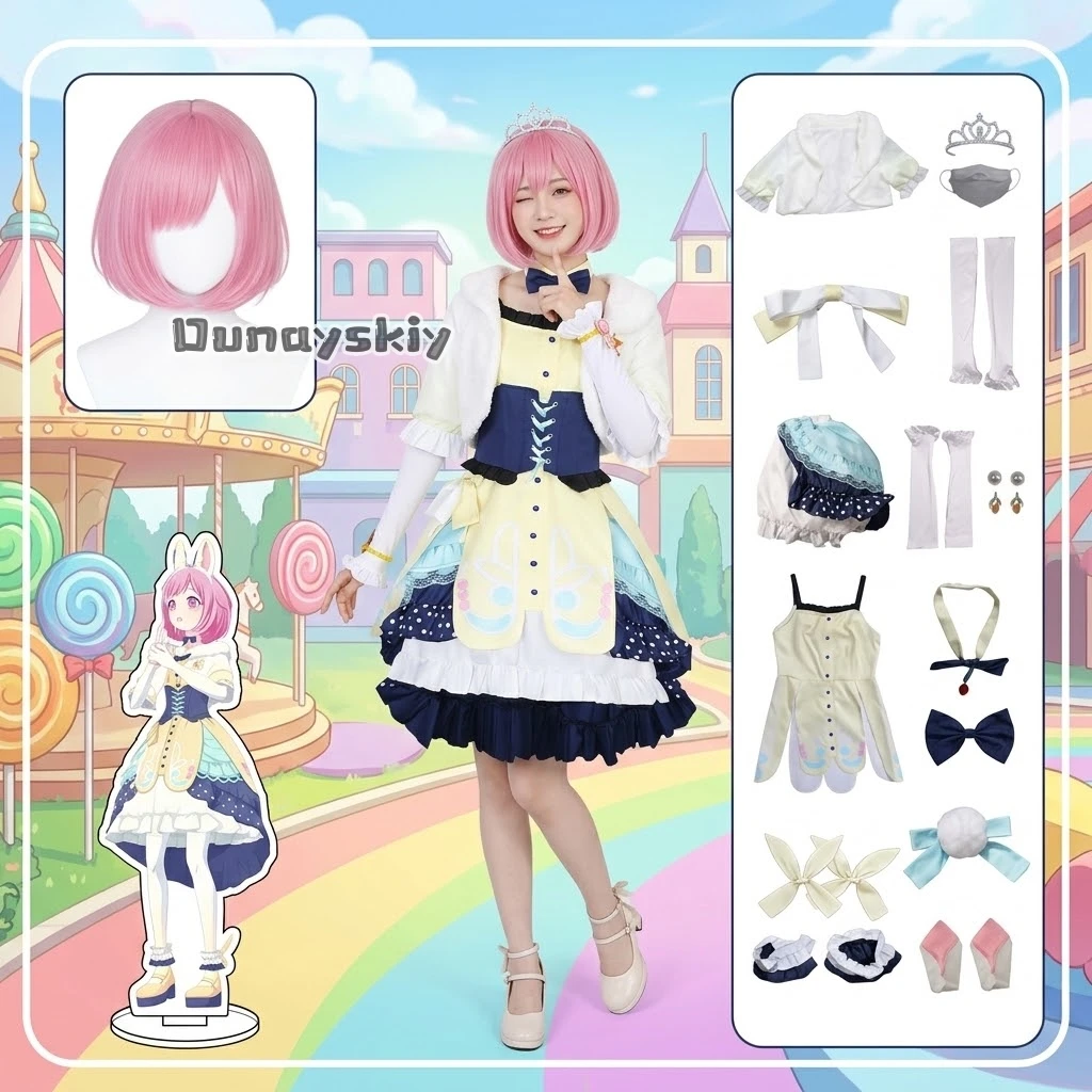 ​ ​ ​ ​ ​ ​ ​ ​ ​ Otori Emu, sautons de joie ! Costume de cosplay, perruque, uniforme, ensemble complet, tenue pour Halloween, jeu de rôle, fête de carnaval, jeu PJSK. ​ ​