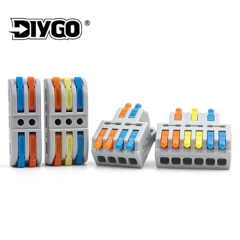 אוניברסלי קומפקטי מיני חוט מהיר splice חוט חשמלי מסוף בלוק חיווט מחבר תיבת צומת awg 28-12