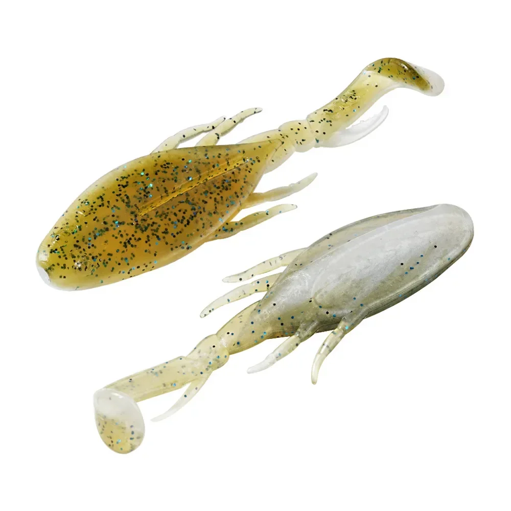 TPR 소프트 플라스틱 낚시 미끼, 송어 배스 웜 미끼, 지깅 워블러 스윔베이트, 네드 리그 후크, 해수 낚시 태클, 2.4g