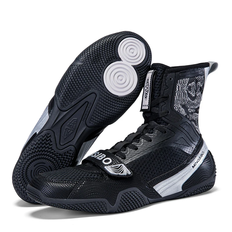 Boxing Shoes Breathable Mesh for Kickboxing Wrestling Combat Sports Weightlifting Shoes Squatting Shoes 36-47