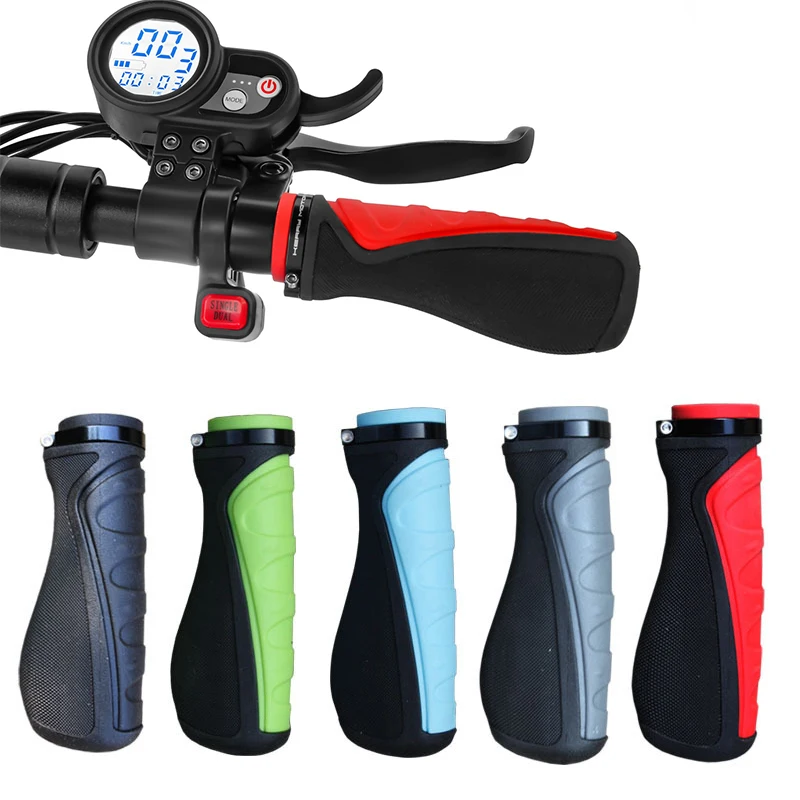 Bicycle Rubber Grip Road Bike Shock Absorption and Soft and Comfortable Accessories Mountain Bike Unilateral Lock Handle Grip