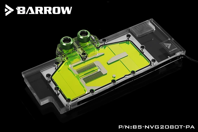 Barrow BS-NVG2080T-PA, LRC RGB v2 Full Cover Graphics Card Water Cooling Blocks, for Founder edition Nvidia RTX2080Ti / 2080