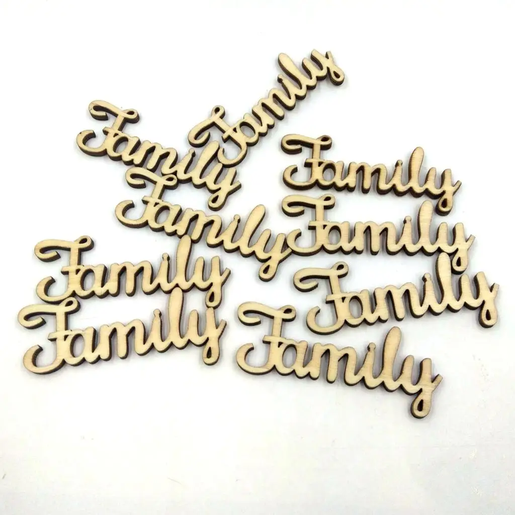 Smooth Wooden Alphabet Letter Cutouts Rustic Craft Supplies for Home Decor and DIY Creations