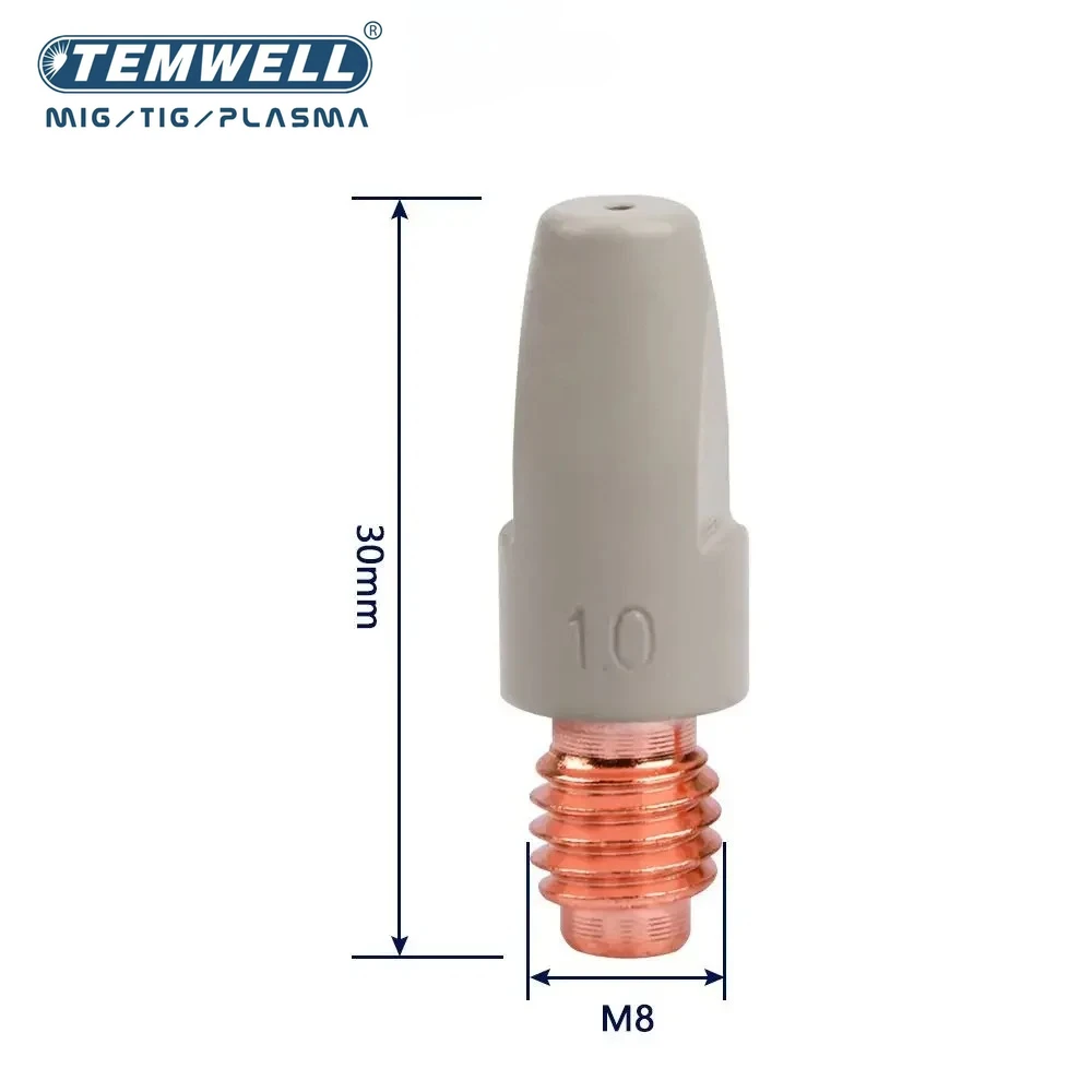 TEMWELL 5PCS 36KD Coating Protection nozzle 0.8/1.0/1.2mm MIG Torch Gas Nozzle Tip Holder of 36KD MIG MAG Welding Torch - Image 2