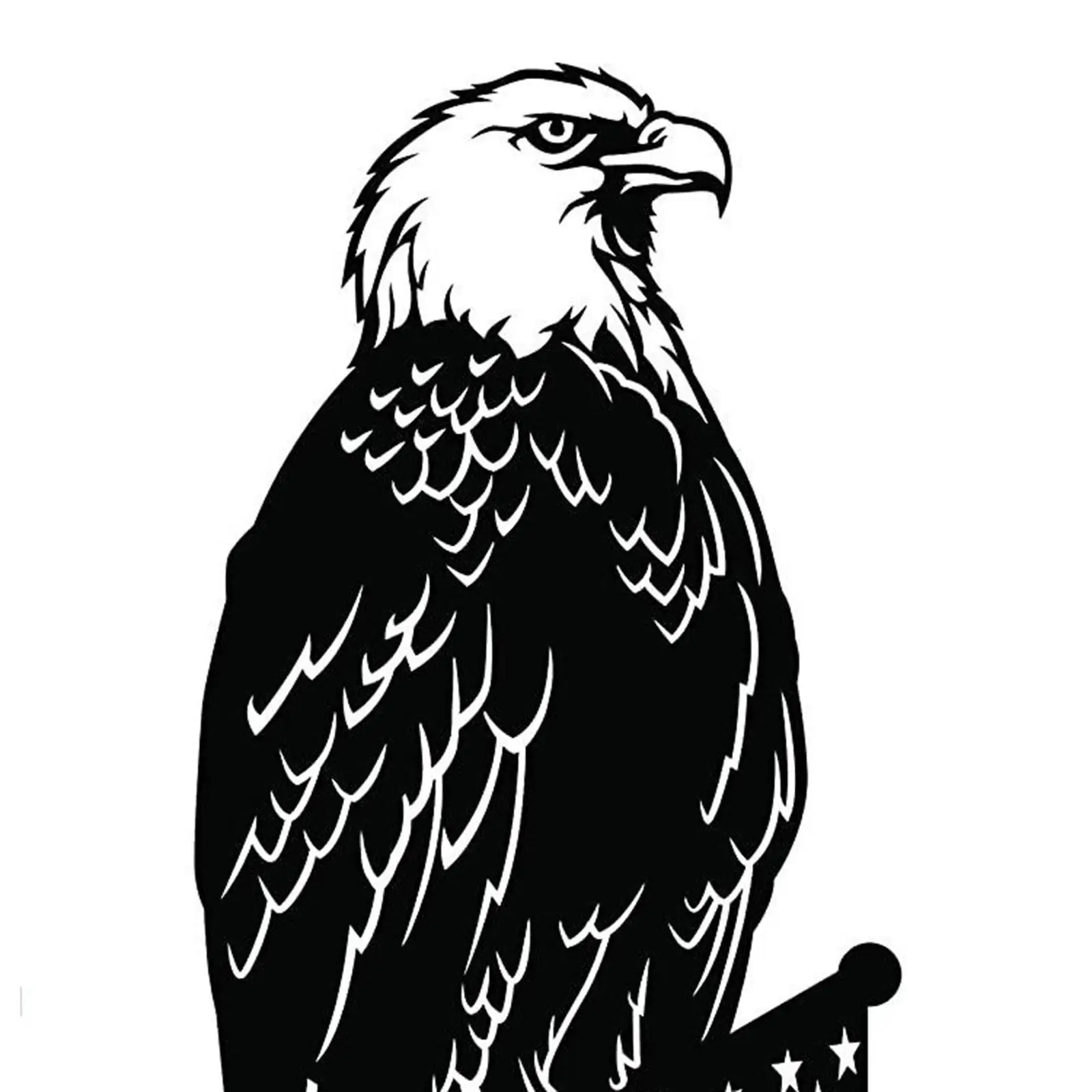 Realistic Metal Bald Eagle Weather Vane Decoration Garden Yard