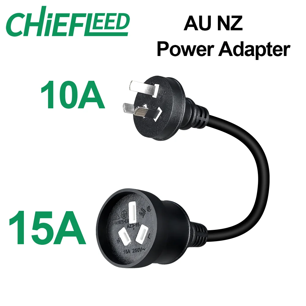 

Chiefleed EV Charger Power Adapter 10A to 15A AU NZ Plug for Charging Plug