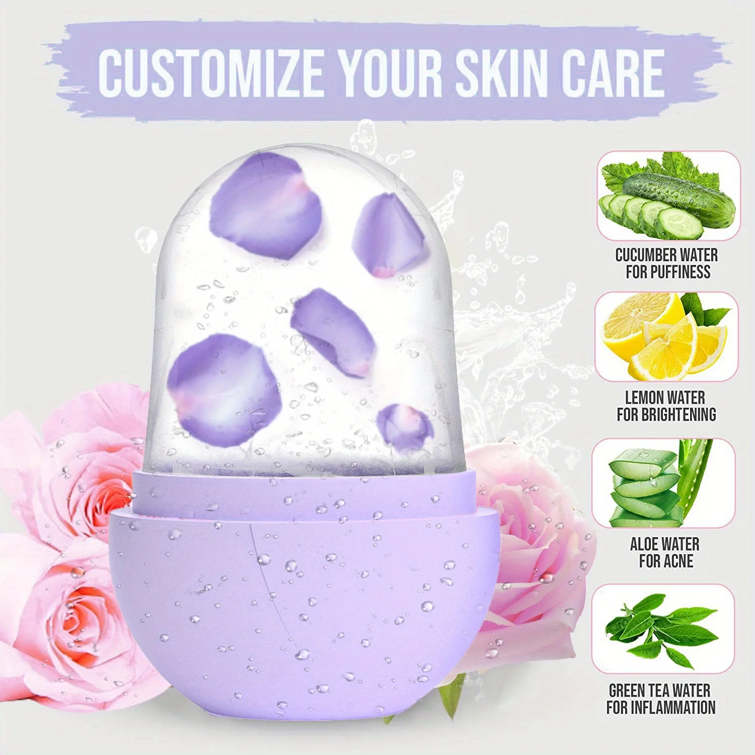 سيليكون قالب الثلج بكرات الوجه أدوات العناية مدلك للوجه عيون الرقبة تخفيف الخطوط الدقيقة والتجاعيد هدايا العناية بالبشرة الجمال