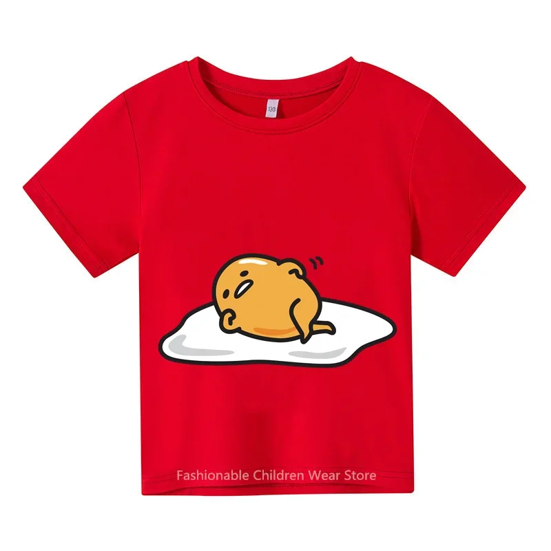 Camiseta con estampado de Cinnamoroll para niños, Tops de manga corta de algodón informales de verano, ropa elegante para exteriores para niños y niñas