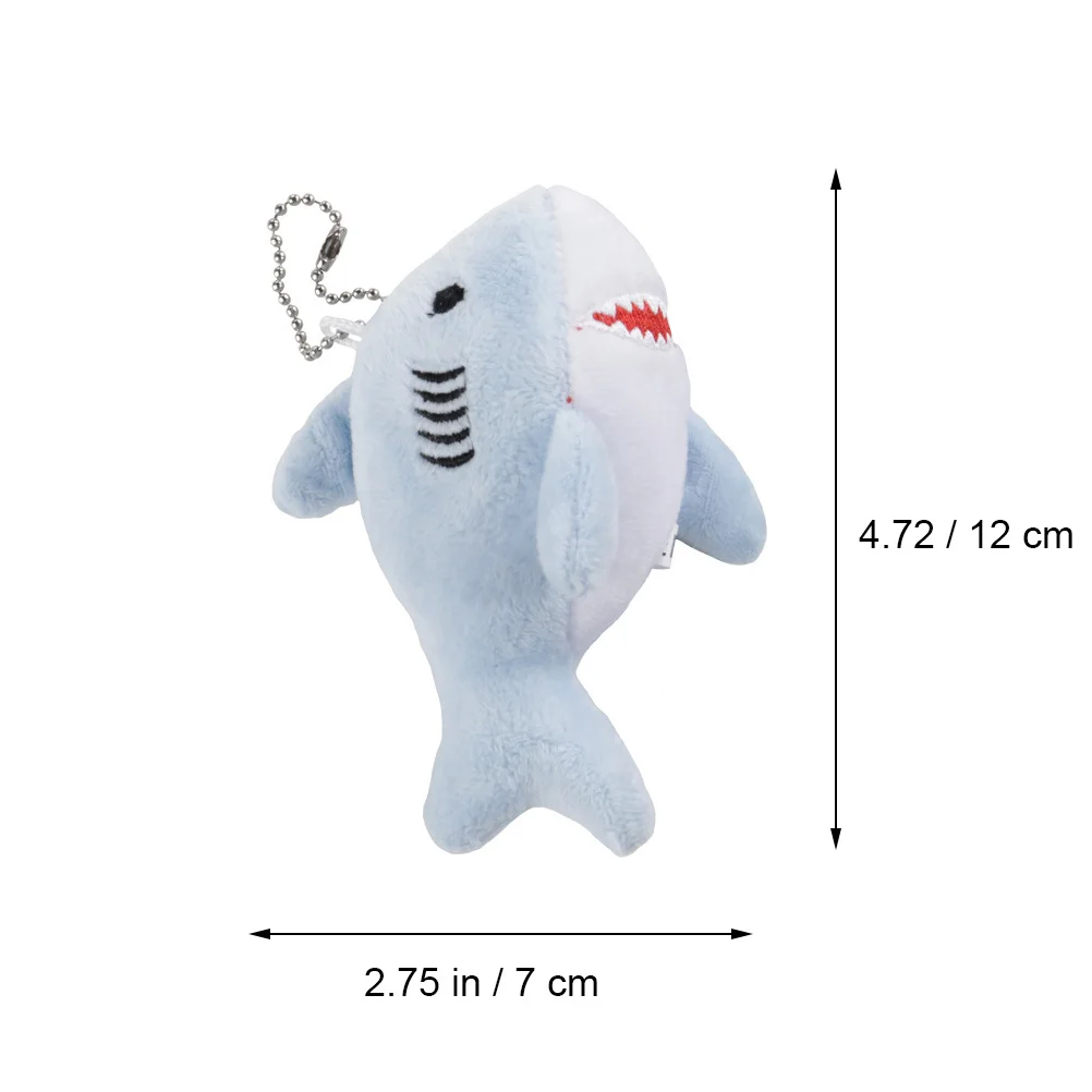 القرش المفاتيح الكرتون قلادة لحقيبة الظهر سيارة مفتاح ديكور لطيف حلقة رئيسية معلقة حلية سلسلة قلادة #6