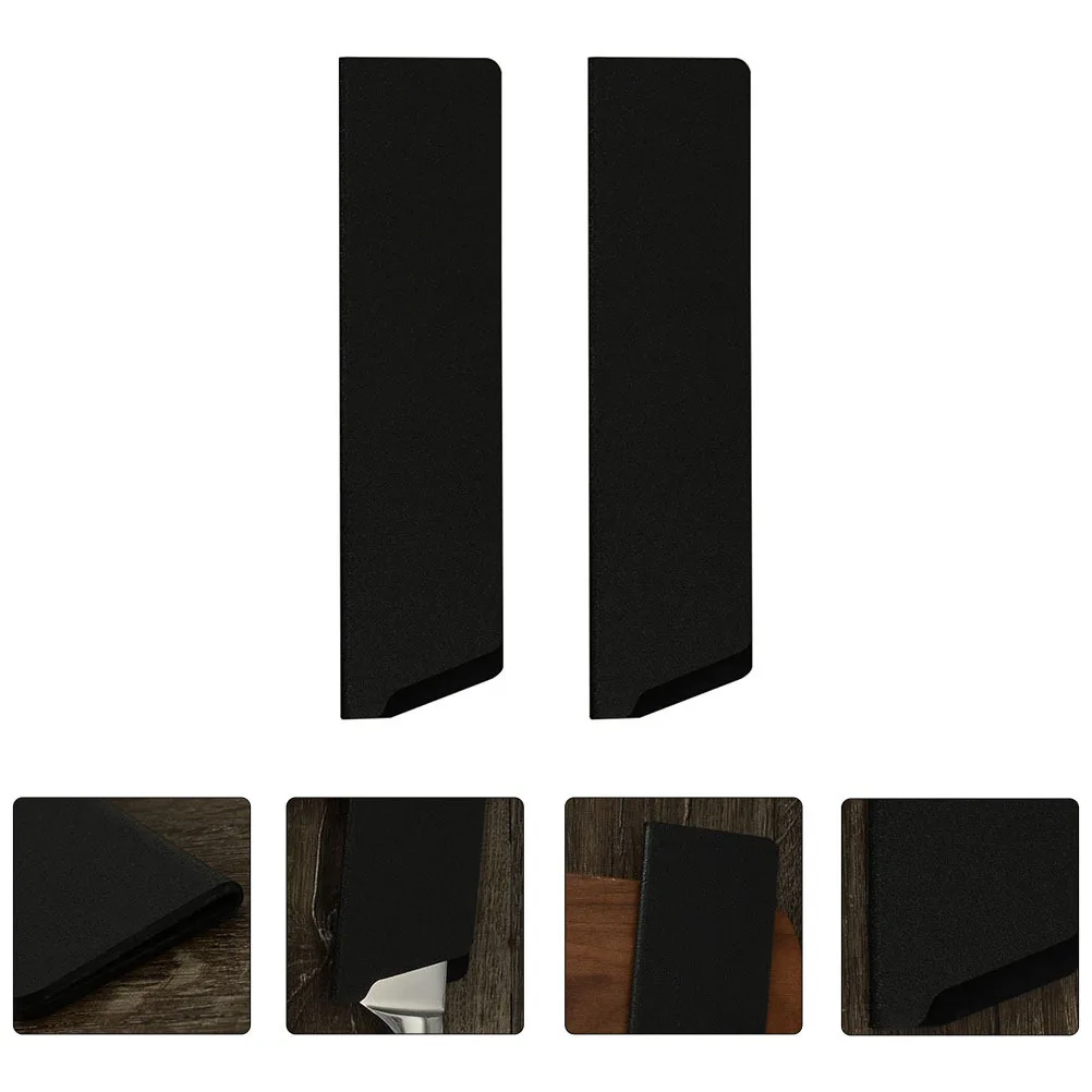 Cubiertas de cortador flocado de larga duración, fundas de cuchillos rentables para uso en exteriores y en la cocina, 2 uds.