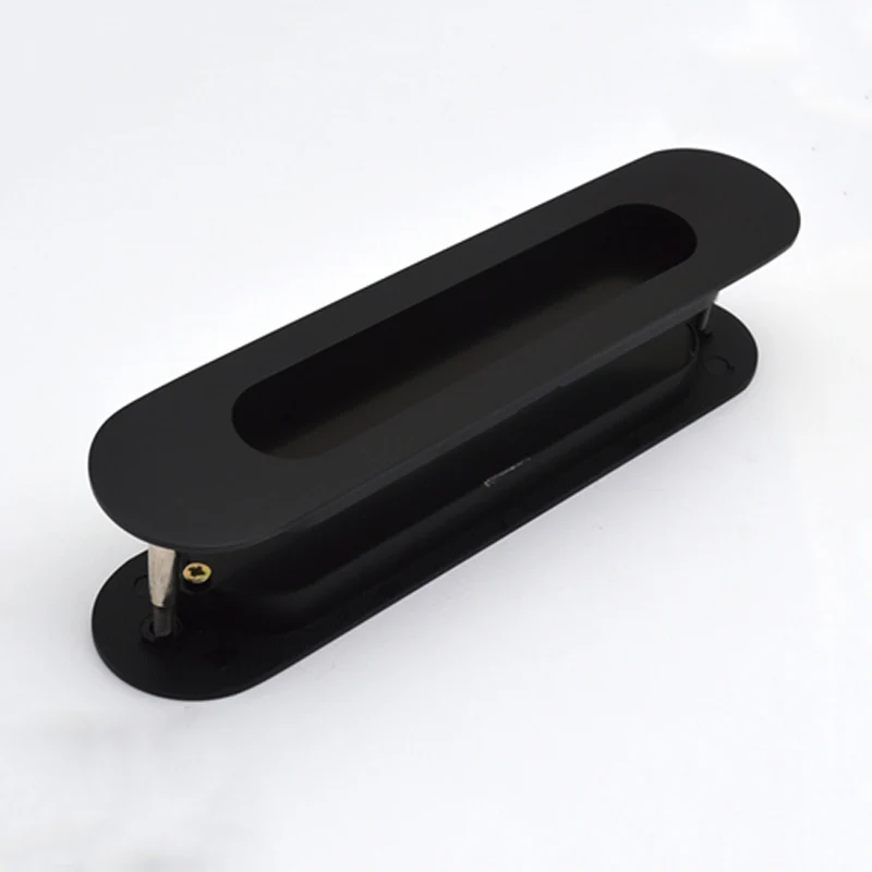 Brand New 1Pair Recessed Sliding Door Handles Invisible Hidden Wood Door / Barn Door Pulls Handles Sliding Push Pull Handles