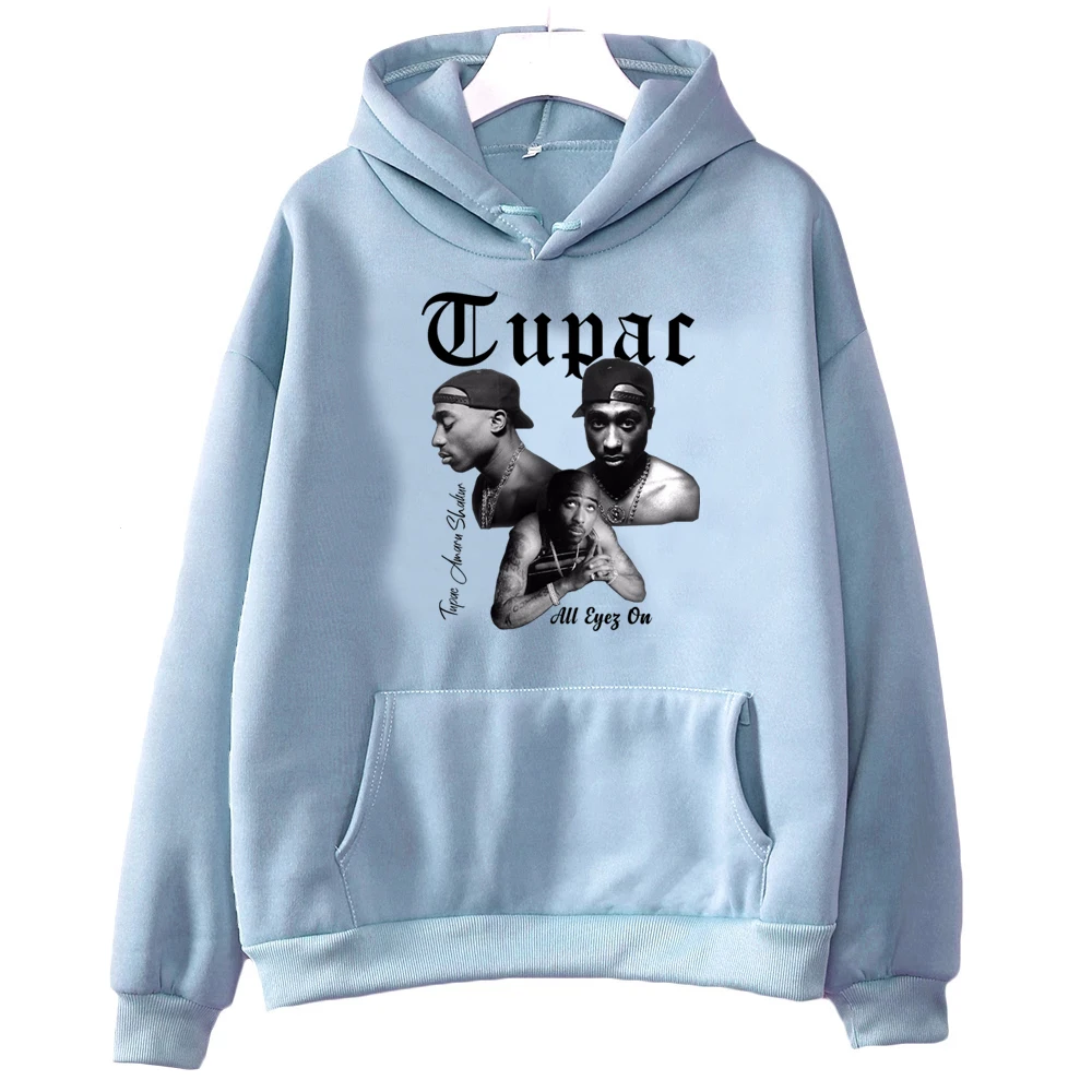 Rapper Tupac 2pac Hoodies Men Harajuku Hip Hop Clothing Winter Warm Sweatshirts Casual Unisex Hoody Streetwear Male