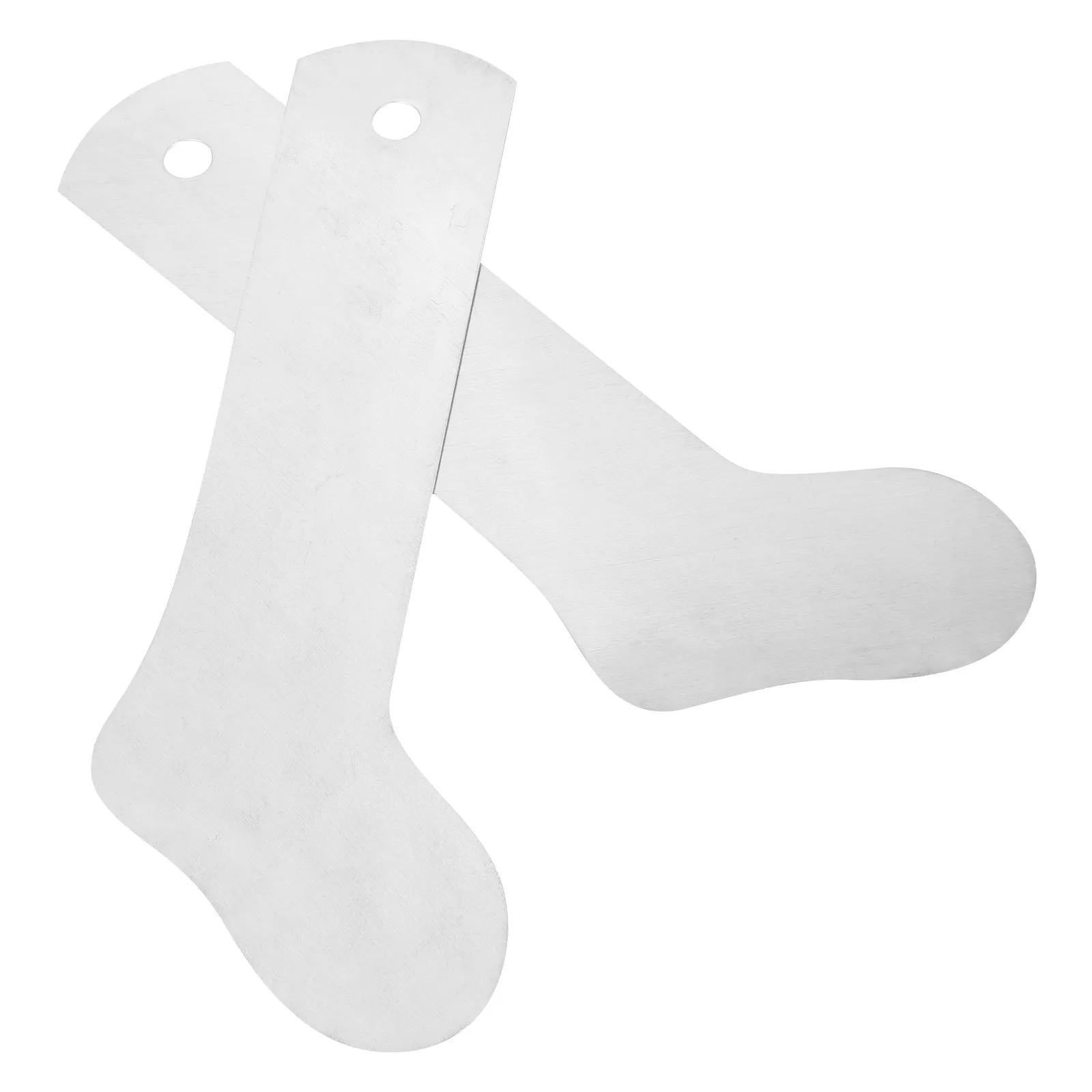 2Pcs Sock Fixing Boards Aluminum Metal Heat Press Tool Straight Sock Jig for Sublimation Printing Dye Transfer DIY