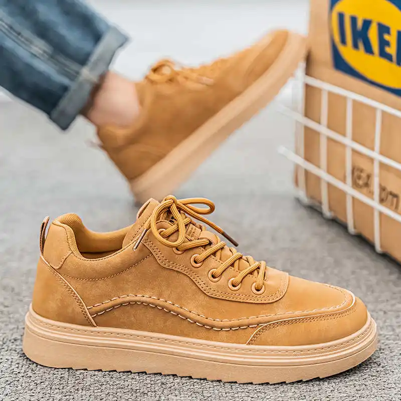 

Platforme Legitimate Leather Walk Basketball Black Yellow Shoes Sneakers Men Shoes Sport Snow Boots Latest Footwears Zapato