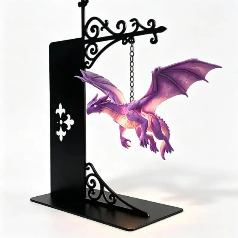 Levitating Dragon Bookshelf Lamp Magical Floating Design: Soft Warm LED Glow Home Decor Fantasy Collectors