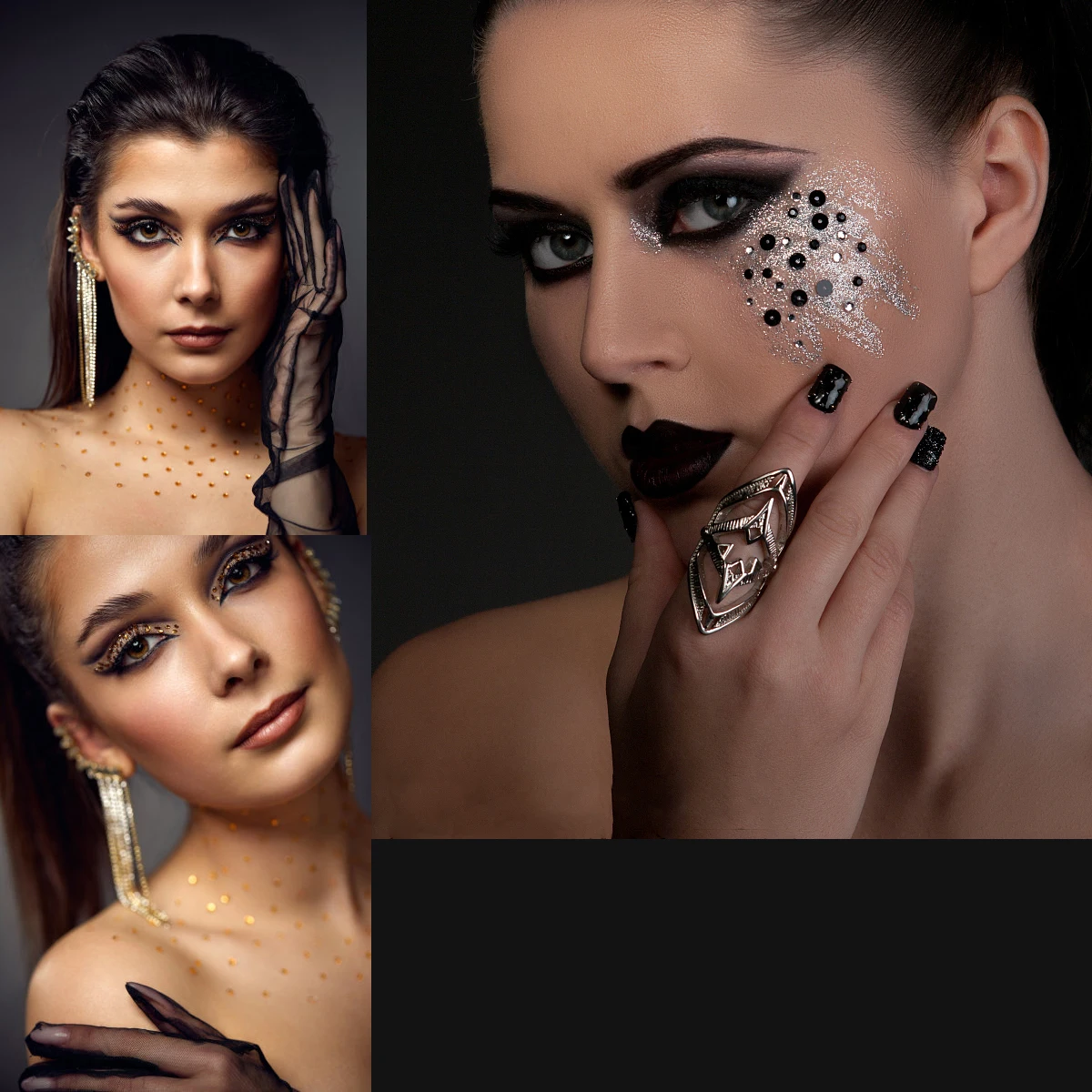 6 Vellen/Lot Muziek Festival Party Gezicht Sieraden Decoratie Strass Kristal DIY Diamant zelfklevende Stickers Oogmake-up