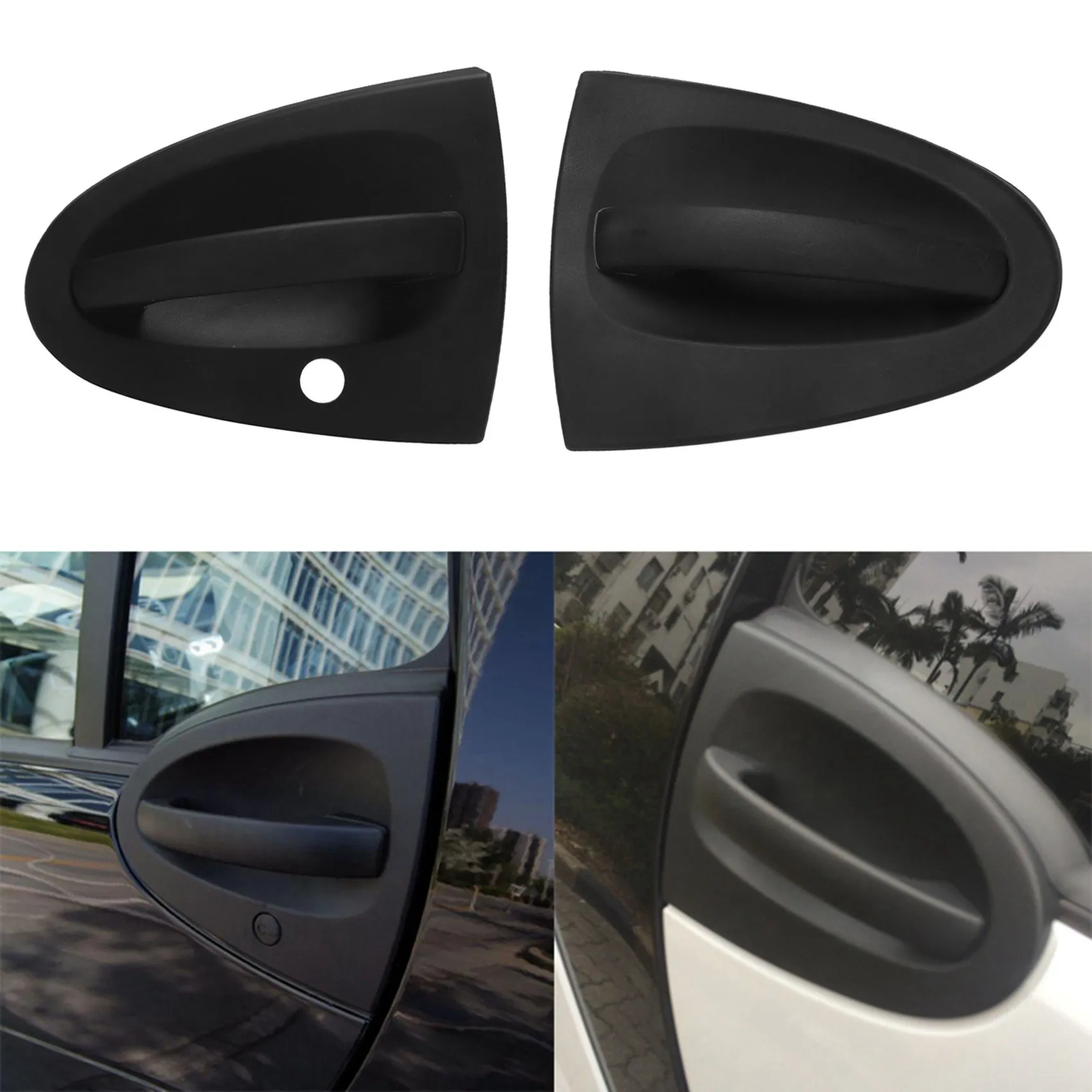 Car Driver Left & Right Outside Door Handle for Smart 451 FORTWO 2008-2012 A4517200700