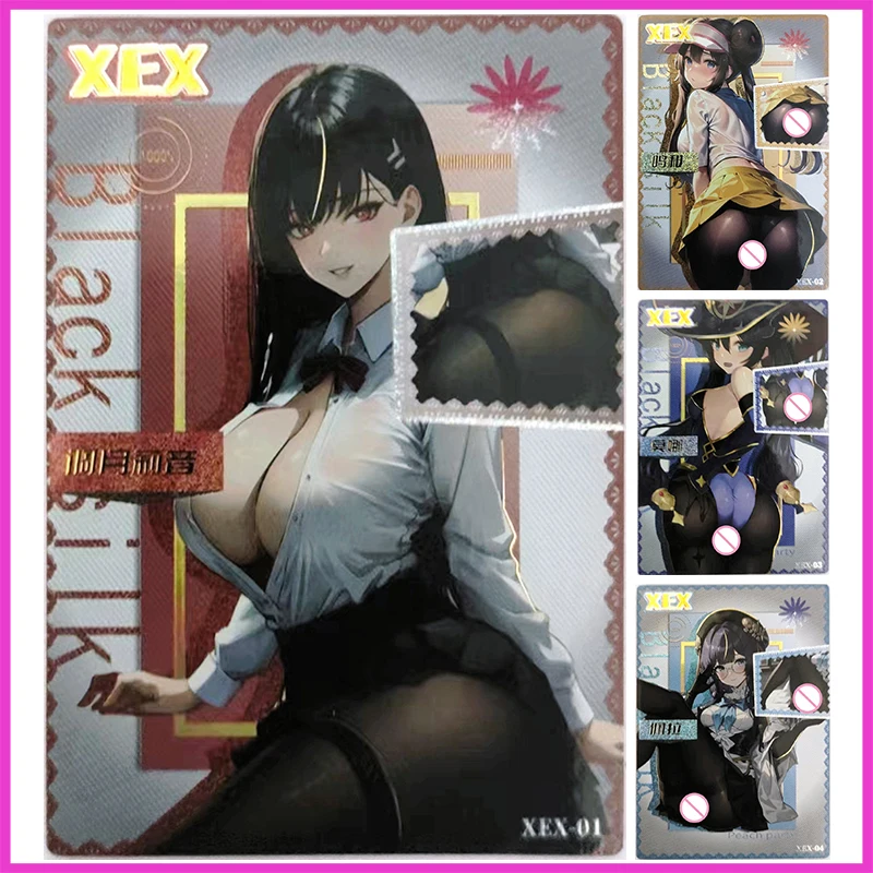 

Anime Goddess Story Rare Limited XEX Refraction Foil Ming He Mona Pelageya Toys for boys Collectible Cards Birthday Present