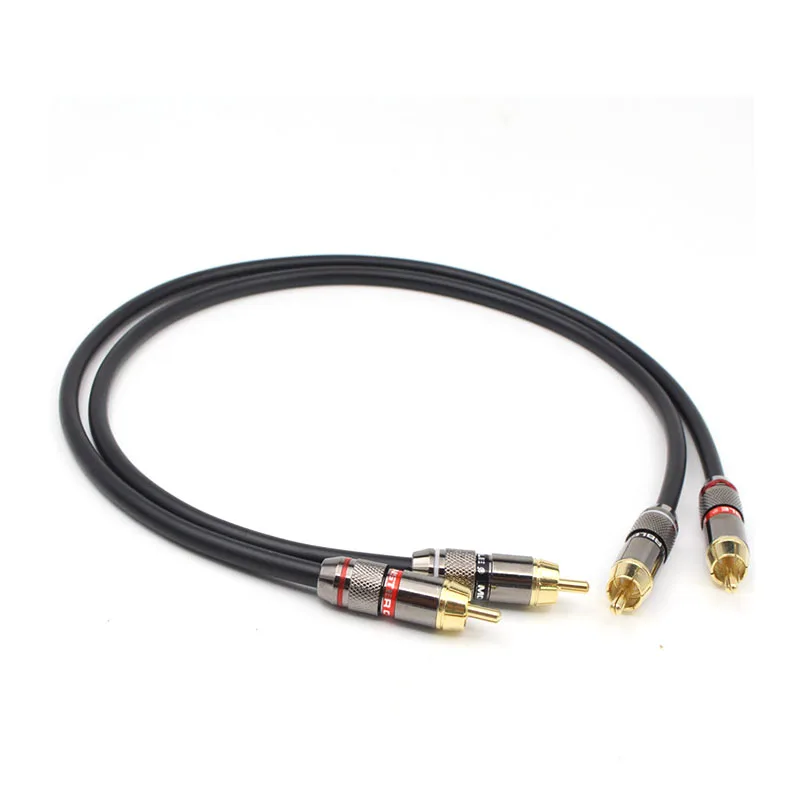 

Hifi 1 Pair Rca Cable Top Grade Silver Plated RCA Male to Male Cable