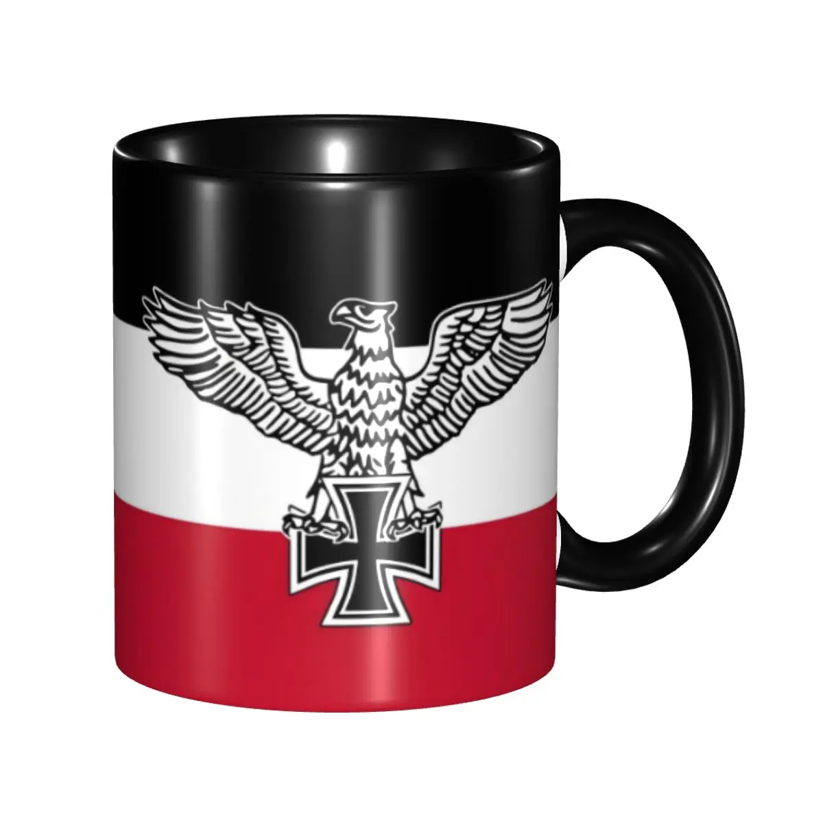 

Персонализированные кружки для кофе с немецким флагом, керамические кружки для чая и молока с гербом Германии, сделай сам