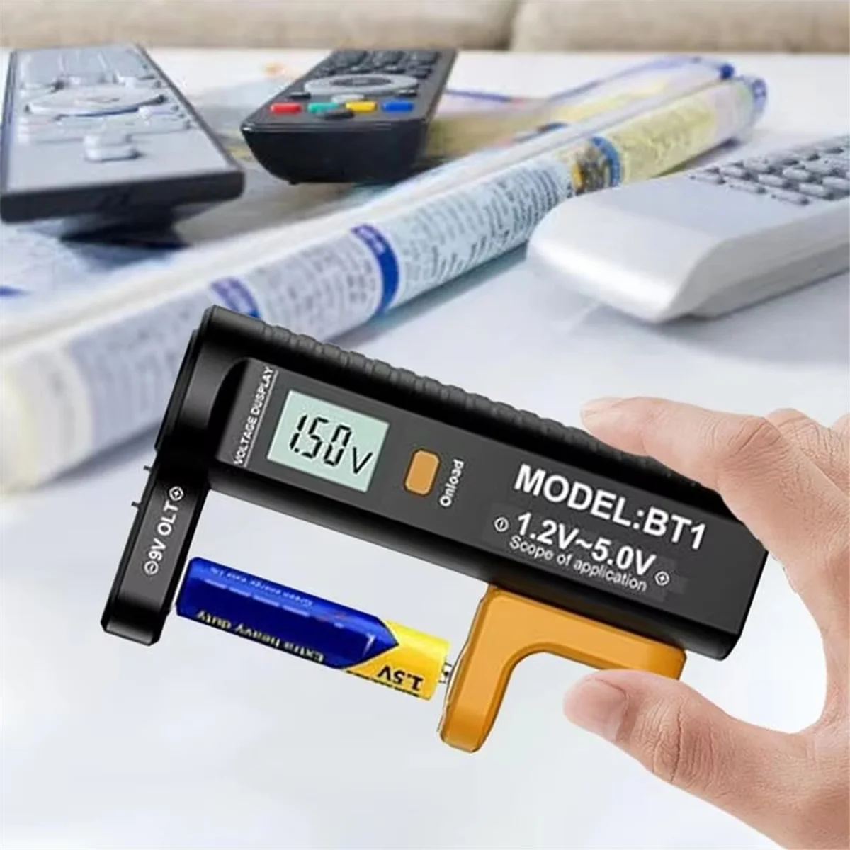 Comprobador de batería N18R, dispositivo de prueba de batería con pantalla Digital portátil, probador de vida útil de batería General para el hogar