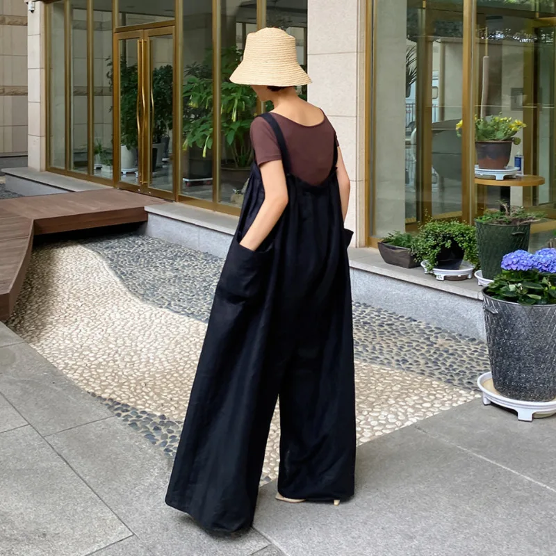 HKSH Primavera Autunno Nuove Donne Gamba Larga Tuta di Colore Solido Tasche Grandi Marea di Grandi Dimensioni Casual High Street Chic Tuta HK11857