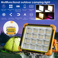 10000mAH USB Rechargeable Solar Outdoor Light 1000W LED Camping Solar Lights with Magnet Portable Waterproof Tent Lamp 4 Mode