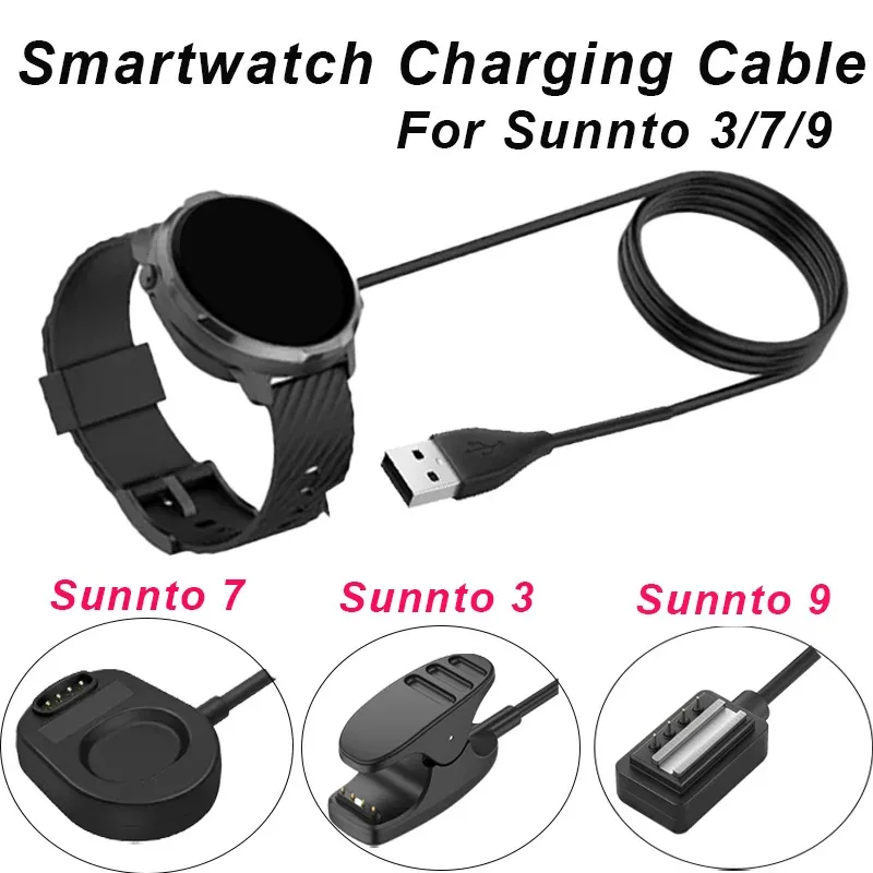 

Charger Compatible with Spartan Sport/Wrist HR/Baro/Ultra Smart Watch Replacement Charging Cable for Suunto9/Suunto 7/Suunto 3