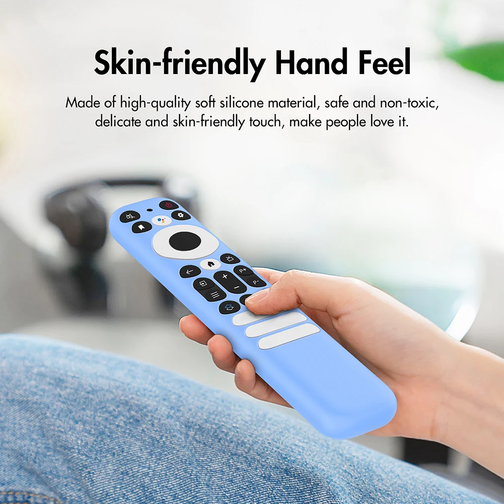 Silicone Remote Case Anti-Slip Protective Controller Sleeve Skin with Lanyard Remote Cover for TCL RC902V/TCL-RC802NU1 Remote