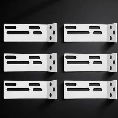 

6pcs Curtain Mount Code Stainless Steel Easy Install Home Office Installation Code Bracket Hotel Accessories Bracket Fixing