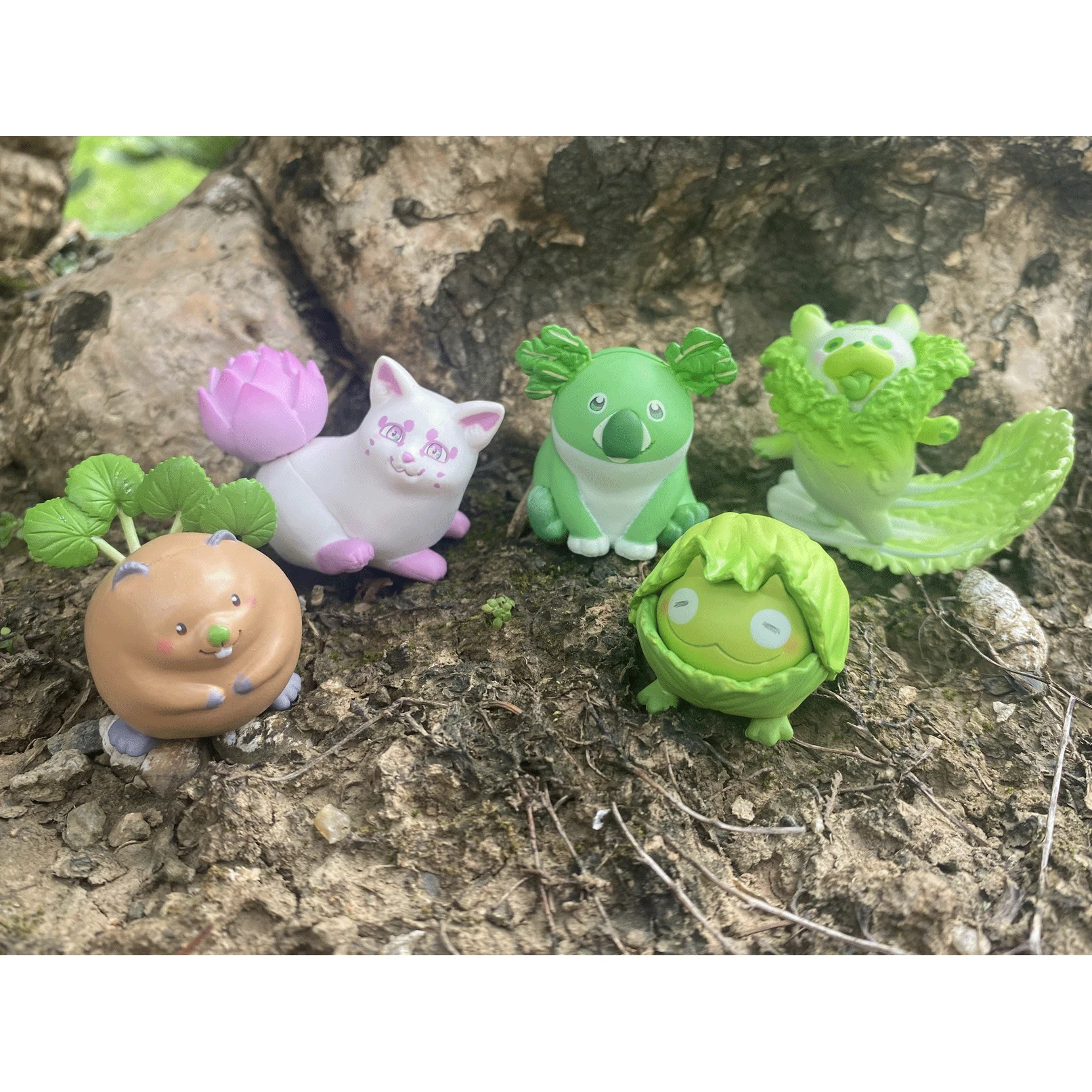 

BANDAI Animal Funny Model Genuine Vegetable Fairy Fruit Fairy Figure Animal Ornament Capsule TOYS Finished Product