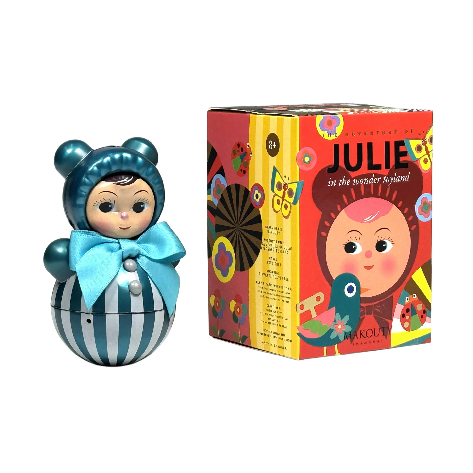 Tumbler blind box, zabawka z blachy w stylu vintage, kreatywny prezent, personalizowana ozdoba, przedmiot kolekcjonerski, rękodzieło z blachy