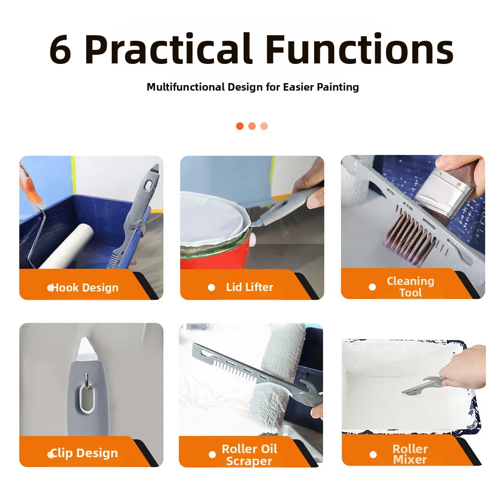 Latex Stirrer Paint Mixer For DIY Painting Efficient Paint Blending Tool Latex Paint Easy-open Lid Compact Design