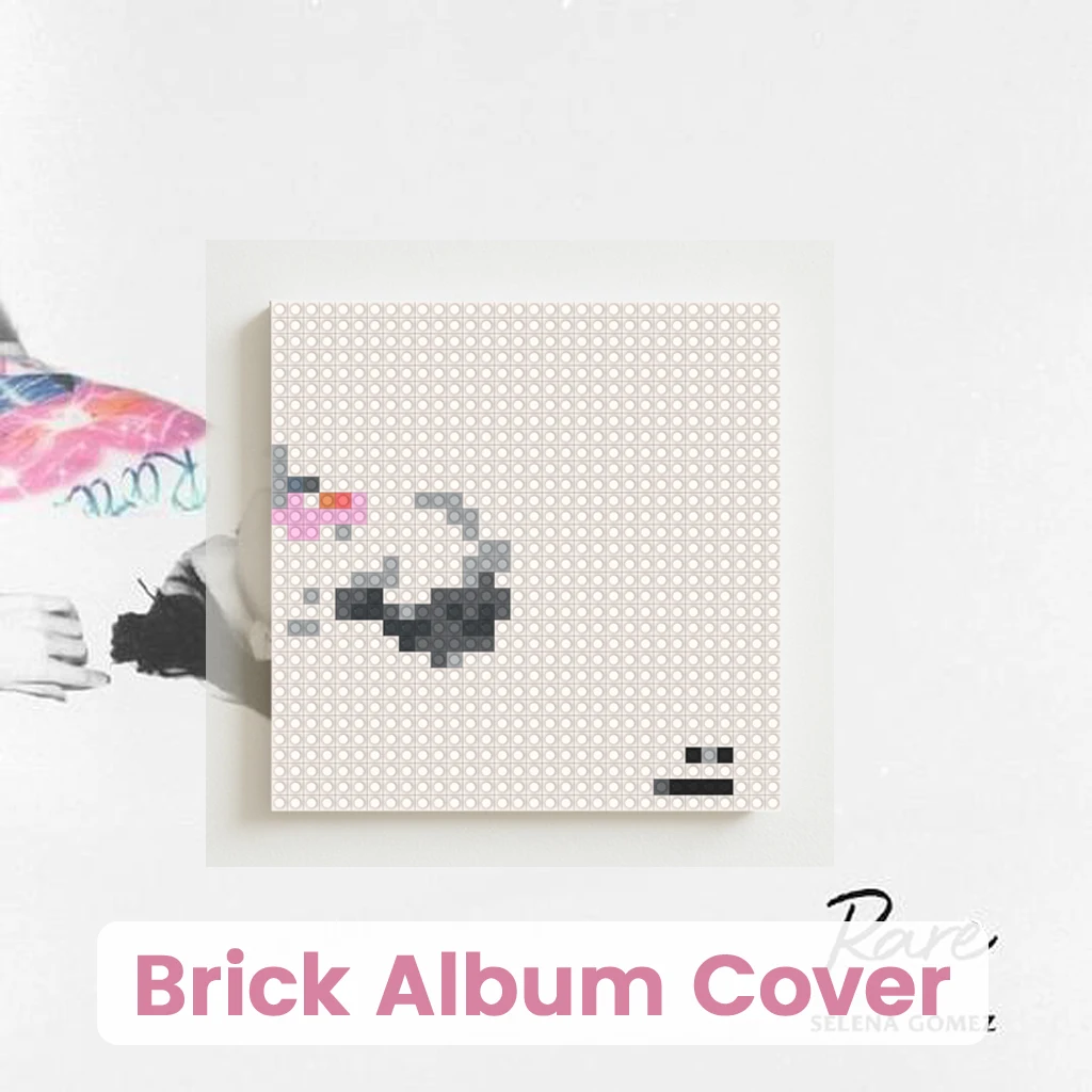 

S-Selena Gomez Pop Singer Album Cover Building Blocks Mosaic Brick Wall Art Home Decor Poster Painting Living Room Wall Decor