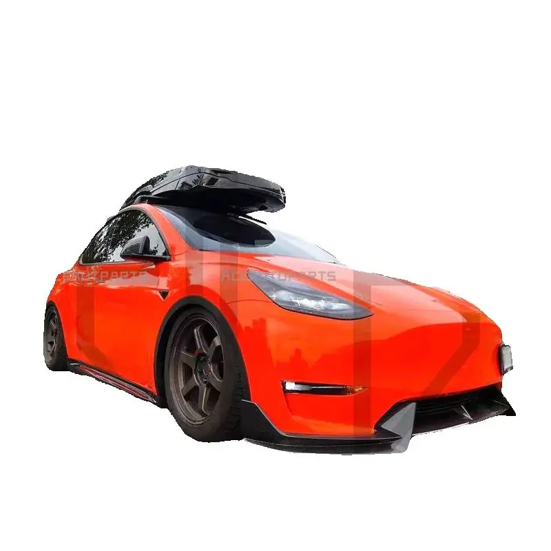 

Обвесы для Tesla Model Y, передняя губа, задний диффузор, бампер, боковые юбки, задний спойлер, боковые юбки, доставка по морю