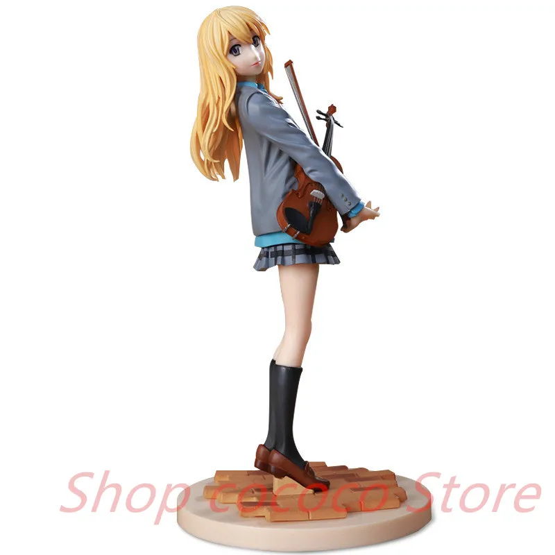 

Your Lie in April Anime Figure - 20cm PVC Miyazono Kaori with Guitar - Collectible Standing Model Kid Toy Doll Gift & Ornament