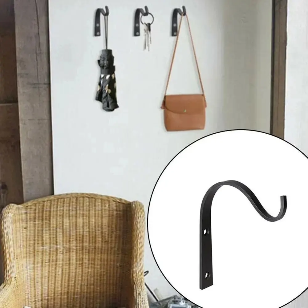 3/6Pcs Metal Hooks J-hook Vintage Wall Hanger Screw Hooks For Bathroom Kitchen Room Cloth Towel Rack Coat Hat Holder