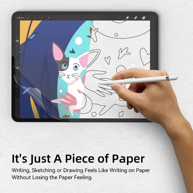 واقي شاشة ورقي غير لامع لجهاز Apple iPad Pro 11 12.9 iPad Air 4 5 2 3 Mini 6 7 2018 2020 2021 2022 فيلم يشعر الورق
