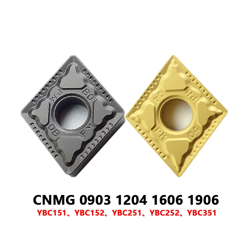 Original Turning Inserts CNC CNMG 120404 CNMG120408 CNMG120412 CNMG120416 CNMG160608 CNMG160612 CNMG190608 PM YBC251 YBC252 Tool