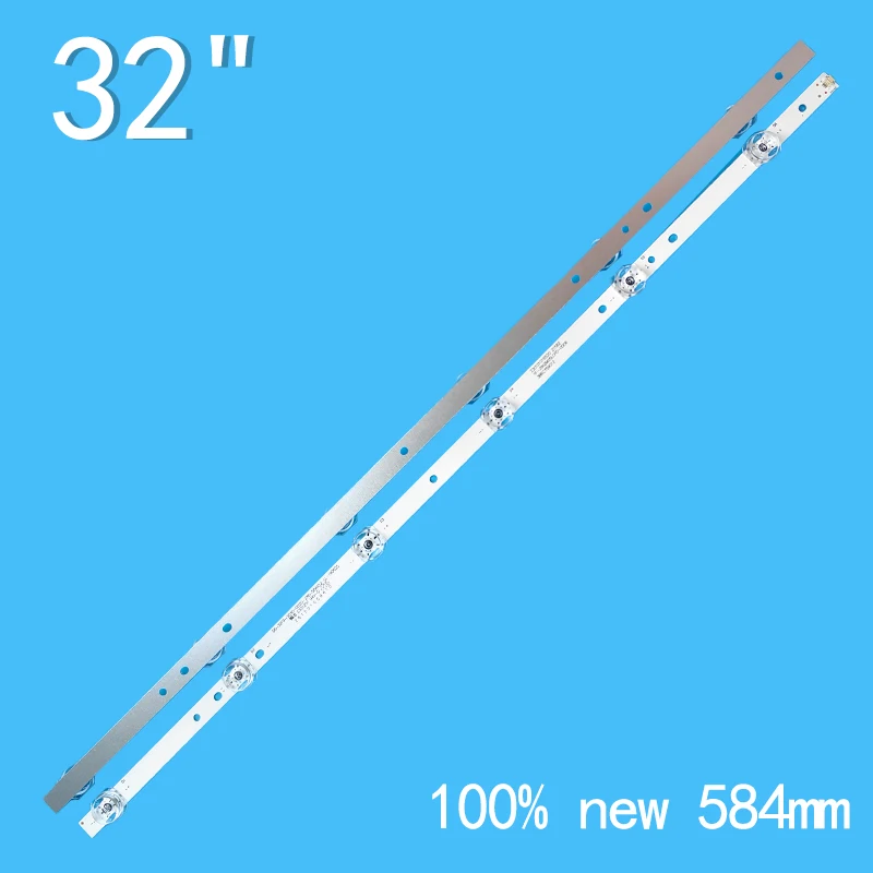 LED Backlight strip For YF-J5N2M05LCPD-0006  3B6CY59012  06-32F9-3030-0D20-2X6-584X12-LL-190625  LE32C61 32V31