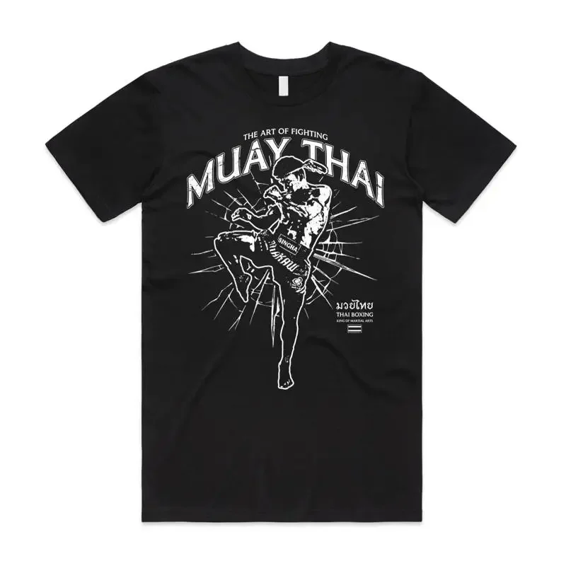 Muay Thai Art Of Fighting T Shirt Kick Boxing Martial Arts