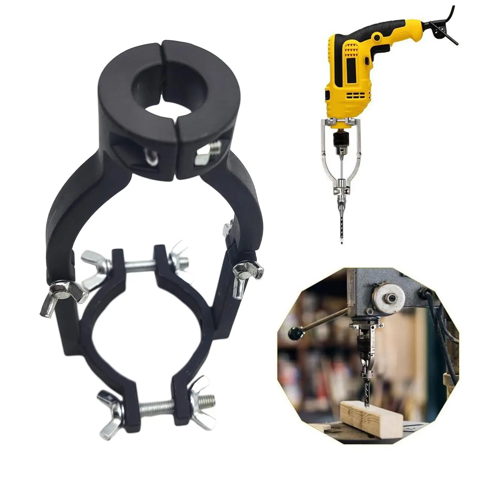 

Square Hole Drill Bit Adapter Holder Woodworking Durable for Drill Accessories,